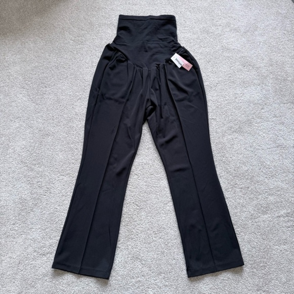 NWT Motherhood women’s size XL black maternity pants with 4 way stretch